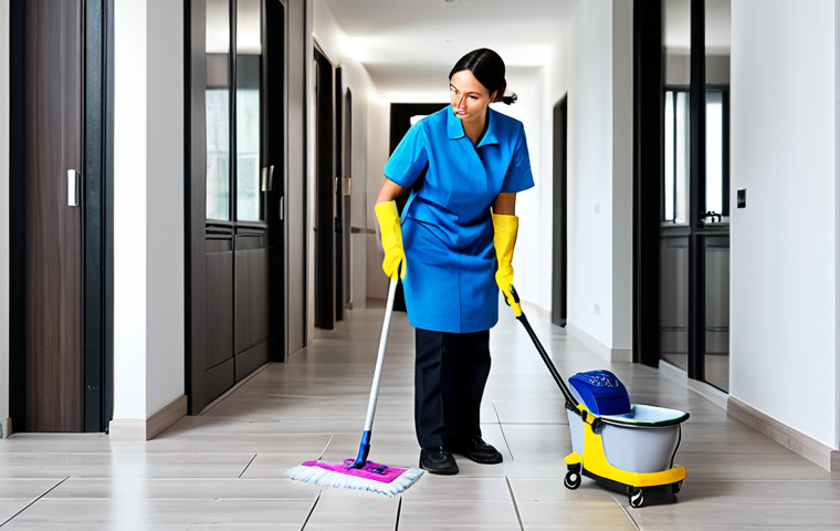 건물 정기 소독 서비스 - Office Environment**

"A professional cleaning crew in a modern office setting, fully clothed in app...