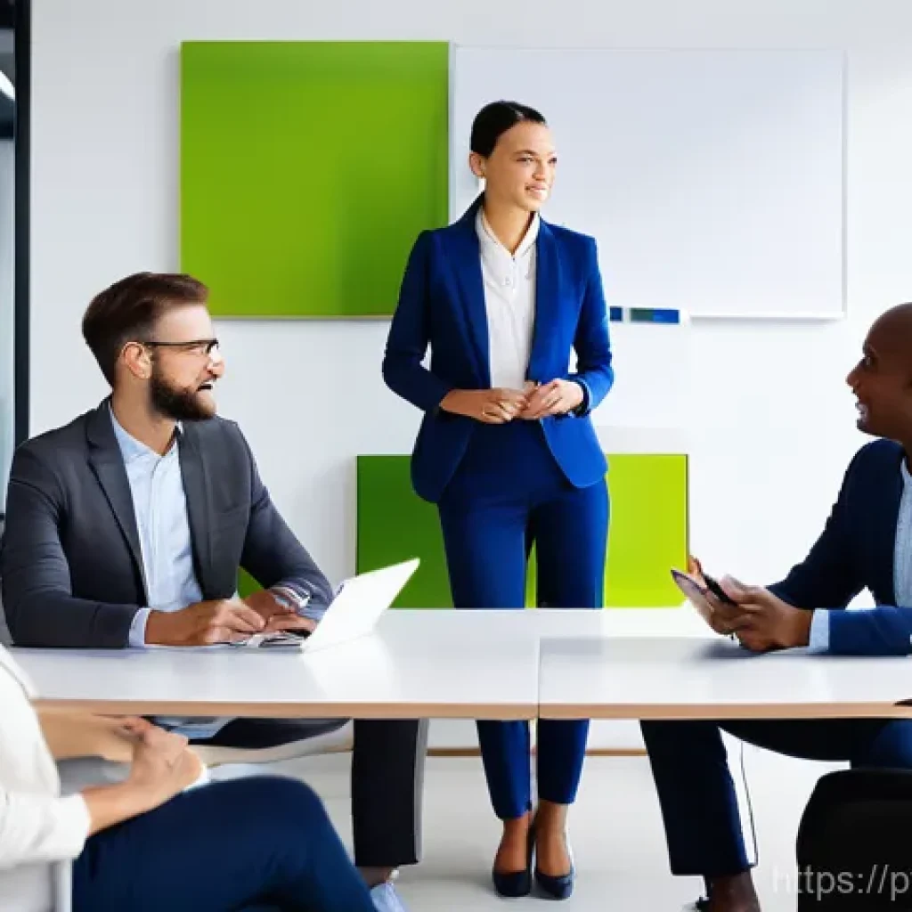 관리사무소 인력 관리 팁 - **Prompt 1: Empathetic Leadership in a Flexible, Collaborative Workspace**
    "A diverse team of pr...